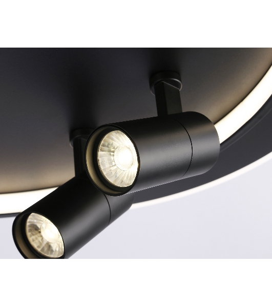 Светильник Ambrella light FL51393/1+2 BK черный 3000K-6400K 65W 560*480*120 (ПДУ РАДИО 2.4G)
