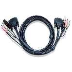 Кабель ATEN KVM USB(тип А Male)+DVI-D(Male)+2хАудио(Male) (-) USB(тип B Male)+DVI-D(Male)+2хАудио(Male) 1,8м., черный. CABLE DVI/USBA/SP.MC-DVI/USB B 1.8M, фото3