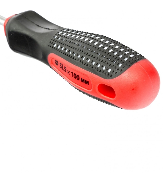 Отвертка Matrix Fusion 11419 SL5,0 х 100 мм, CrV, 3-х компонентная рукоятка 'anti slip'