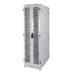 Шкаф телекоммуникационный напольный 42U (600 × 1000) дверь перфорированная, задние двойные перф., фото15