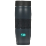 Термокружка LARA LR04-24 Black 380 мл, двойные стенки, вакуум, сталь/силикон, черный, фото4