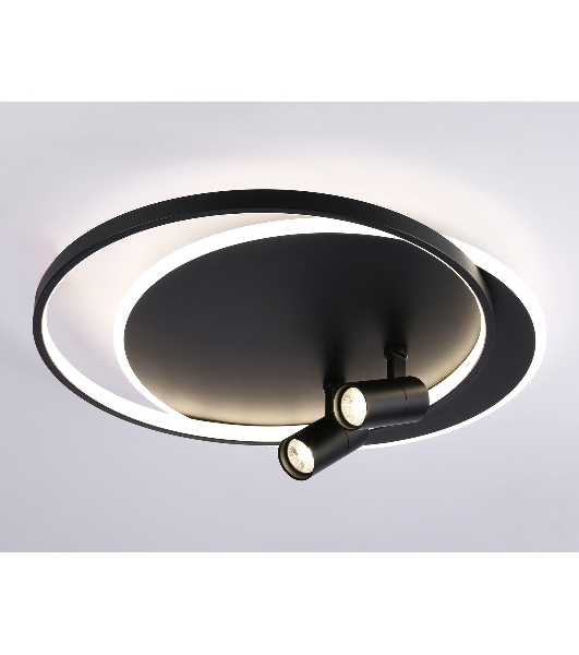 Светильник Ambrella light FL51393/1+2 BK черный 3000K-6400K 65W 560*480*120 (ПДУ РАДИО 2.4G)