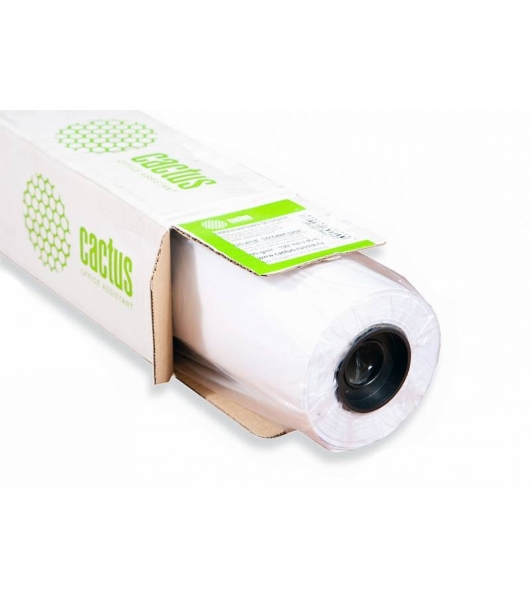 Бумага Cactus CS-PC140-106730 42'(A0+) 1067мм-30м/140г/м2/белый матовое универсальная (с покрытием) втулка:50.8мм (2')