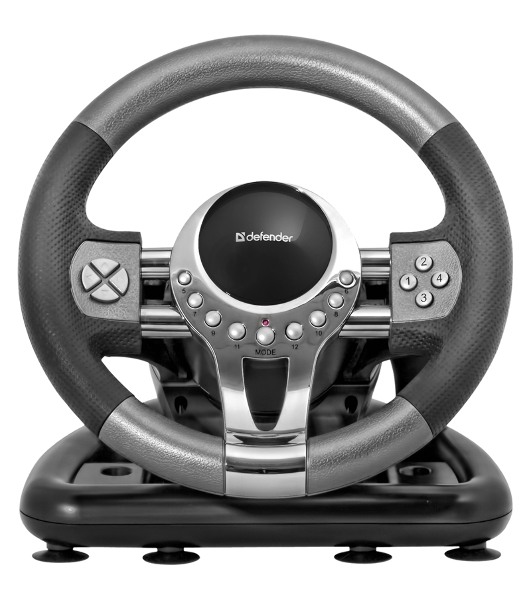 Игровой руль Defender FORSAGE 12 кн+2перекл.+1перекл. 8-ми позиц., USB