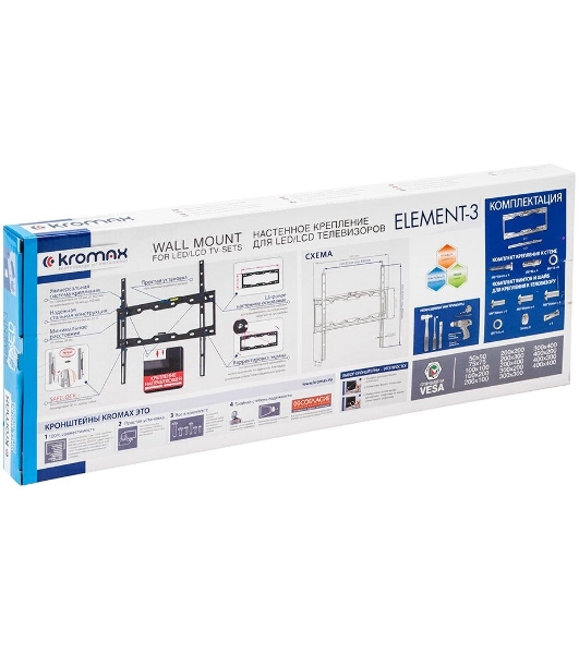 Кронштейн для LED/LCD телевизоров Kromax ELEMENT-3 черный