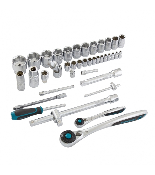 Набор инструментов, 1/4', 1/2', CrV, 120 зубьев, 82 предмета Gross