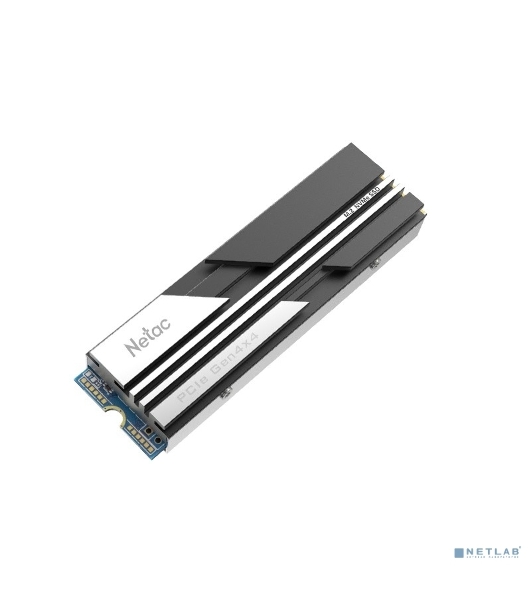 Накопитель SSD Netac NV5000 Pro, 500Gb, M.2 2280, PCIe 4.0 x4, NVMe, R/W 4800/2700, с радиатором