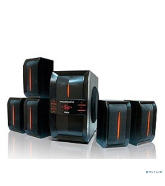 Акустическая система Dialog Progressive AP-540 черный акустические колонки 5.1, 40W+5*12W RMS, USB+SD reader