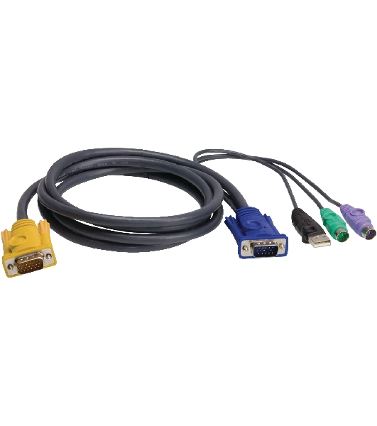 Кабель ATEN USB-PS/2 HYBRID CABLE.; 3M*2L-5303UP