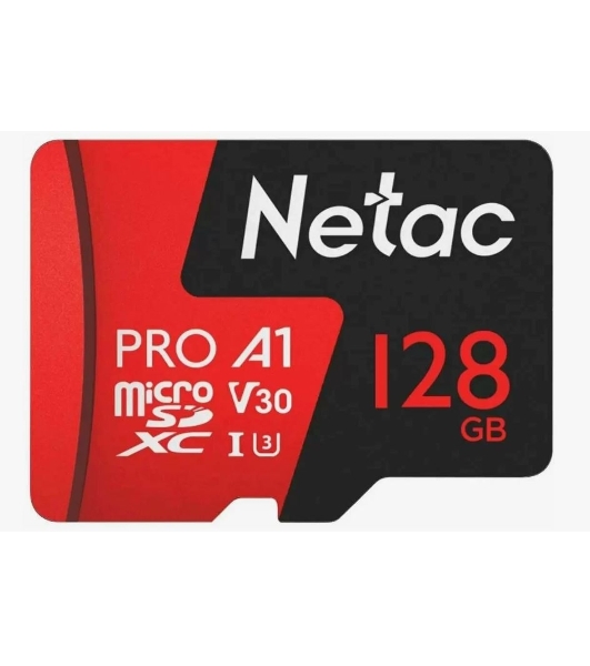 Флеш карта MicroSD card Netac P500 Extreme Pro 128Gb, retail version w/o SD adapter