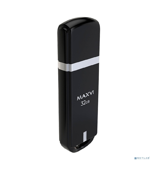 Флешка USB Maxvi P3 black (FD32GBUSB20C10P3), 32Gb, USB 2.0, R/W 15/5, черный