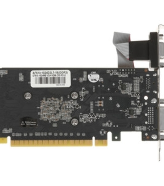 Видеокарта AFOX GT610 1Gb LP DDR3 64BIT DVI HDMI VGA SINGLE FAN RTL