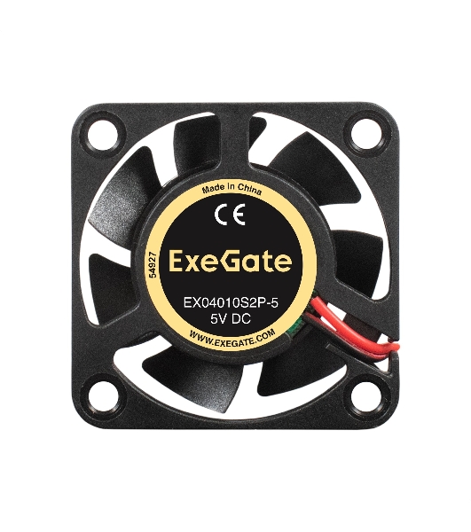 Вентилятор 5В DC ExeGate EX04010S2P-5 (40x40x10 мм, Sleeve bearing (подшипник скольжения), 2pin, 5000RPM, 24dBA)