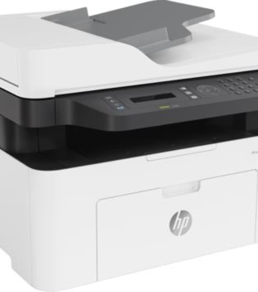 МФУ лазерное HP Laser MFP 137fnw (4ZB84A), A4, ч/б, печ. до 20 стр/мин., скан. до 15 стр/мин. (ч/б) 6 стр/мин. (цвет), 1200 x 1200 dpi (печать) 600x600dpi (скан.), USB, RJ-45, Wi-Fi, Air Print, Mopria