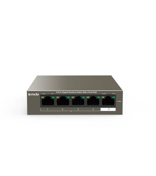 Коммутатор 5PORT 1000M 4POE Tenda TEG1105P-4-63W