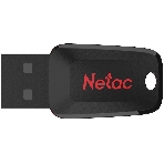 Флешка USB Netac U197 (NT03U197N-064G-20BK), 64Gb, USB 2.0, R/W 25/10, черный/красный, фото9