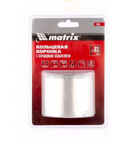 Коронка Matrix кольцевая с карбидным напылением, 83 мм