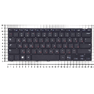 Клавиатура для ноутбука Samsung NP915S3, черная