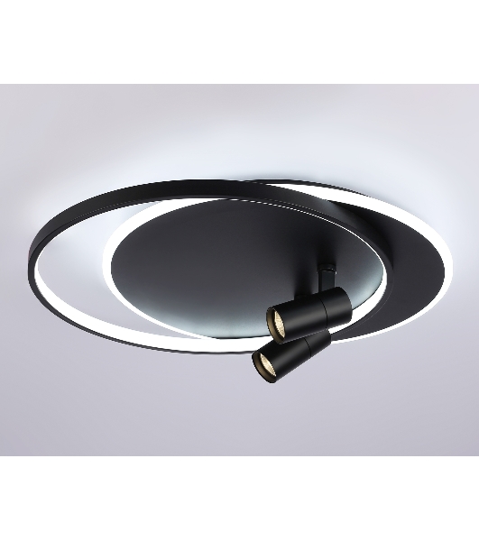 Светильник Ambrella light FL51393/1+2 BK черный 3000K-6400K 65W 560*480*120 (ПДУ РАДИО 2.4G)
