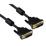 Кабель DVI dual link (25M-25M) 5м ExeGate, 2 фильтра, позолоченные контакты, фото 1