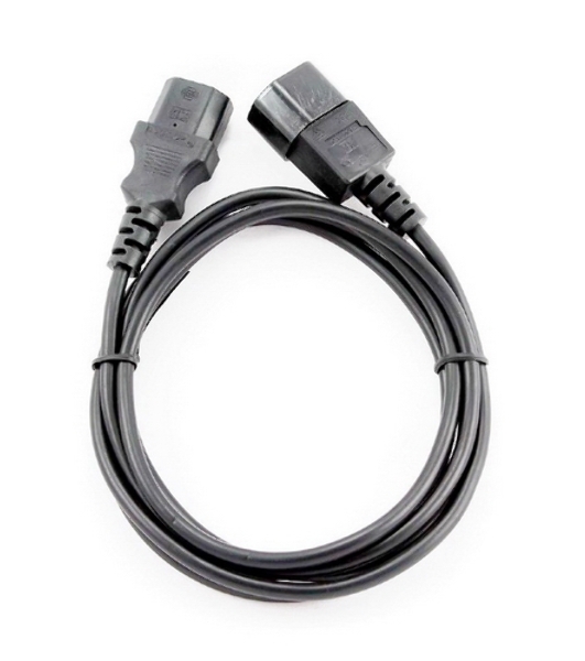 Кабель питания сист.блок-монитор Cablexpert PC-189-1-3M, 3м, C13-C14, 3x1кв.мм., черный, с заземлением