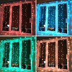 Гирлянда Neon-night 'Светодиодный Дождь' 2х2м, свечение с динамикой, прозрачный провод, 230 В, диоды RGB, 200 LED, фото3