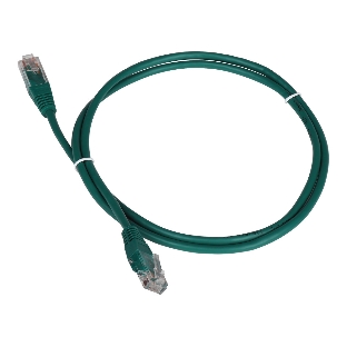 Патч-корд LANMASTER TWT UTP cat.5e, с заливными колпачками, 10.0 м, зеленый
