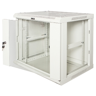 Шкаф настенный серии Pro, 4U 600x450, стеклянная дверь