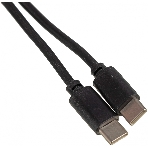 Кабель USB Type-C (m)-USB Type-C (m) 3м черный, фото 1