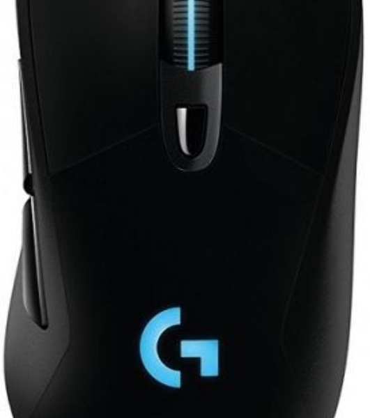 Мышь игровая Logitech G703 Lightspeed черная, сенсор 100-25600dpi (Hero25K), беспроводная 2.4GHz + USB 1,8м, 5 программируемых кнопок + колесо прокрутки, RGB-подсветка, под правую руку