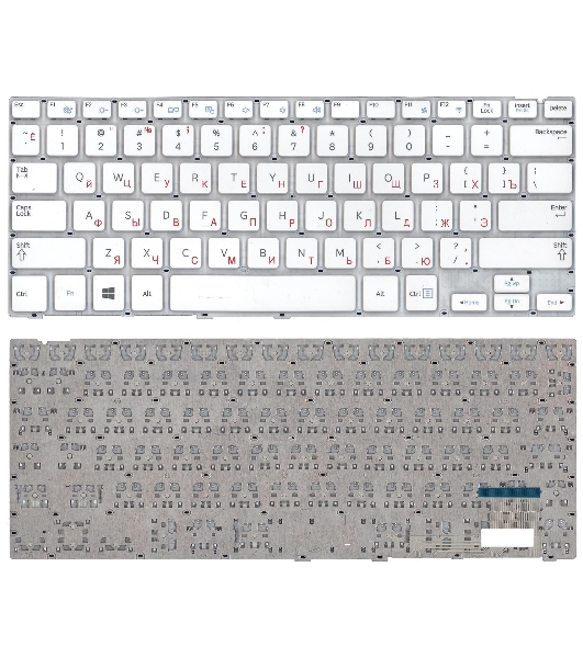 Клавиатура для ноутбука Samsung NP915S3, белая