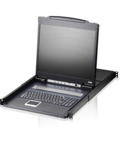 Переключатель/switch, KVM, 1 user консоль LCD/ЖК 19 =16 cpu/портов/port PS2/USB+VGA, с KVM-шнурами PS2 1х1.8м.;USB 1x1.8м., 1280x1024, 1U 19, исп.спец.шнуры, OSD, каскад 256, лат./рус.клав 16PLCD KVMP SWITCH 19INCH
