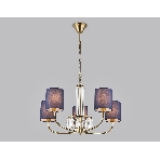 Люстра Ambrella light LH71271/5 BS/DB латунь/темно синий E14/5 max 40W D650*840, фото3