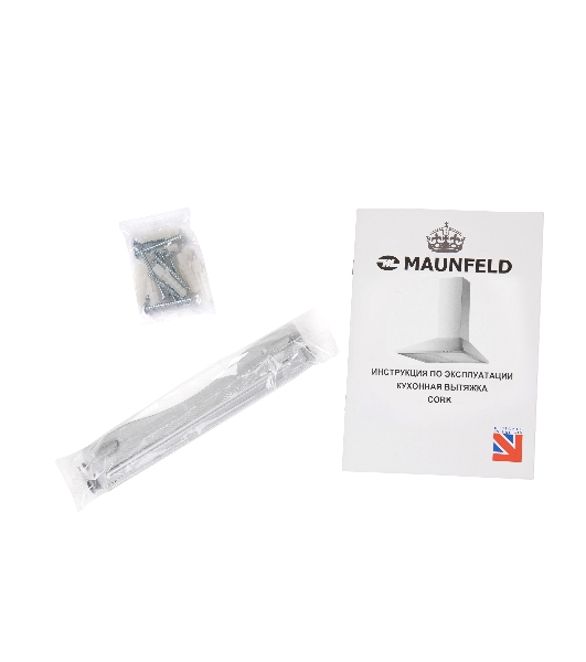 Вытяжка купольная Maunfeld Cork 60, белый, 60 см, 620 куб. м/ч, 47 дБ