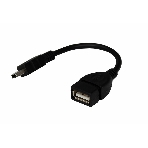 Кабель Rexant (18-1181) USB кабель OTG mini USB на USB шнур 0.15M черный, фото 1