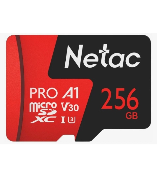 Флеш карта NeTac Карта памяти Netac MicroSD P500 Extreme Pro 256Gb, Retail version card only