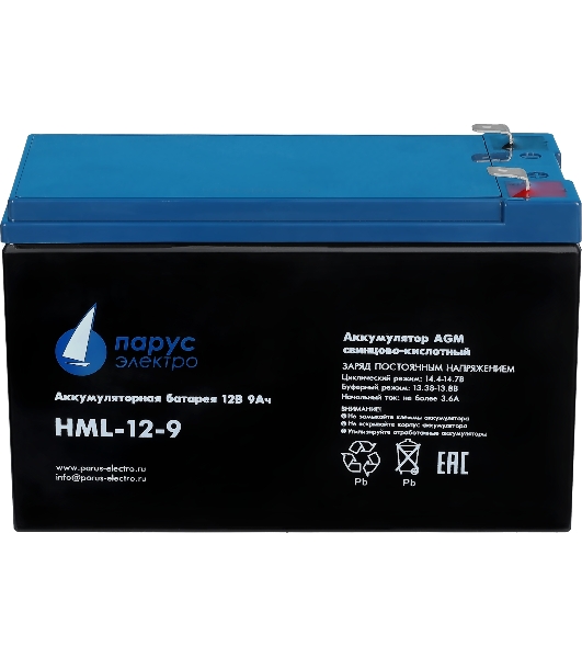 Батарея для ИБП Парус Электро, профессиональная серия HML-12-9