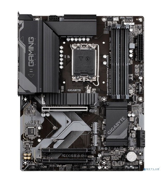 Материнская плата Gigabyte B760 GAMING X, LGA 1700, Intel B760, 4xDDR5, 4xSATA, 3xM.2, 1xPCI-E 4.0 x16, 2xPCI-E 3.0 x1, 1xHDMI, 1xDP, 1x 2.5Gb LAN, 1xUSB 3.2 Gen 2, 1xUSB 3.2 Gen 1, 5xUSB 2.0, 6x3.5 мм, 7.1, ATX