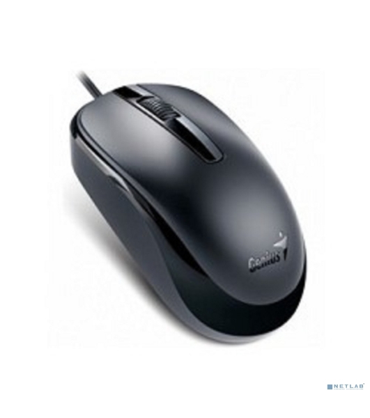 Мышь проводная Genius DX-120 черный, 1000 dpi, USB, кнопки - 3