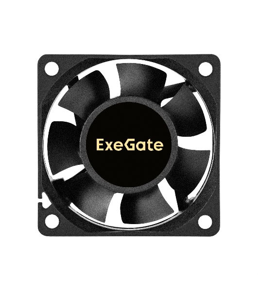 Вентилятор корпусной ExeGate ExtraSilent ES06025S2P-5, 60 мм, 2300 об/мин, 18 дБ, 2-pin, без подсветки