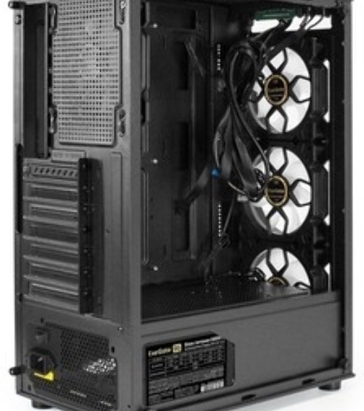 Компьютерный корпус Miditower ExeGate i3 BASE-NPX700 (ATX, БП 700NPX с вент. 12 см, с окном, 1*USB+1*USB 3.0, аудио, 4 вент. 12см с RGb подсветкой)