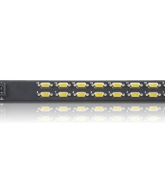 Переключатель/switch, KVM, 1 user консоль LCD/ЖК 19 =16 cpu/портов/port PS2/USB+VGA, с KVM-шнурами PS2 1х1.8м.;USB 1x1.8м., 1280x1024, 1U 19, исп.спец.шнуры, OSD, каскад 256, лат./рус.клав 16PLCD KVMP SWITCH 19INCH