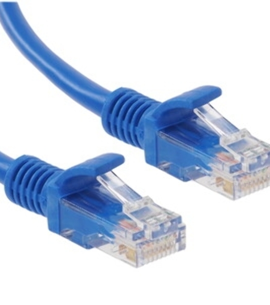Патч-корд медный UTP Cablexpert PP10-0.25M/B cat.5e, 0.25 м, литой, многожильный, синий