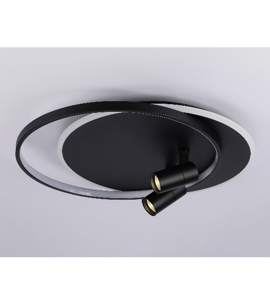 Светильник Ambrella light FL51393/1+2 BK черный 3000K-6400K 65W 560*480*120 (ПДУ РАДИО 2.4G)