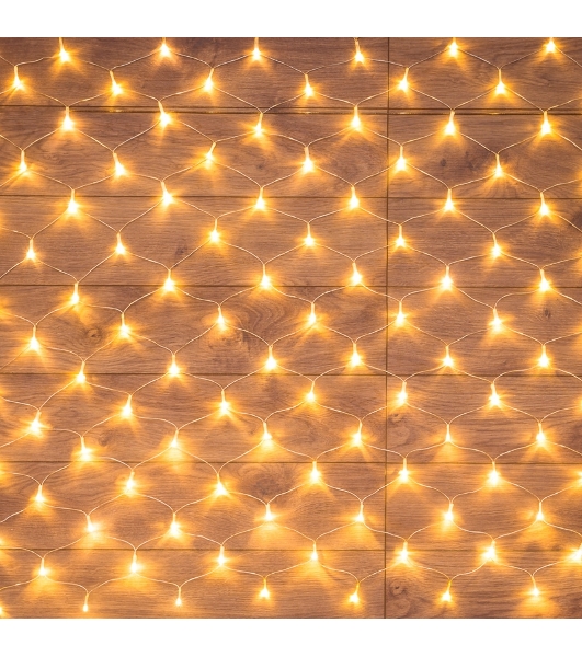 Гирлянда Neon-night 'Сеть' 1,8х1,5м, прозрачный ПВХ, 180 LED теплый белый