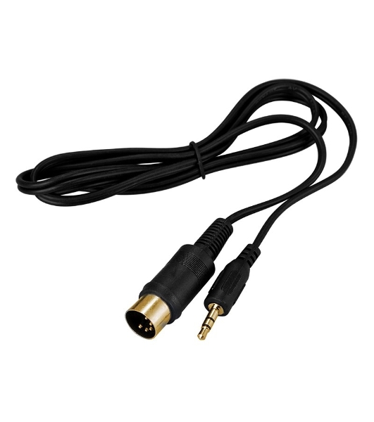 Шнур Rexant DIN 5 Pin - Stereo 3,5 мм, длина 1,5 метра (GOLD)