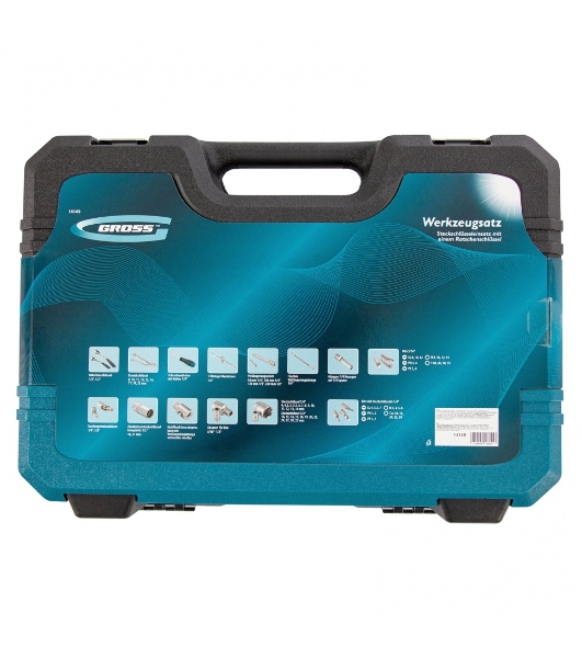 Набор инструментов, 1/4', 1/2', CrV, 120 зубьев, 82 предмета Gross