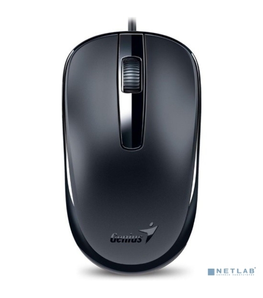 Мышь проводная Genius DX-120 черный, 1000 dpi, USB, кнопки - 3