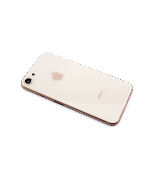 Задняя крышка (корпус) в сборе с рамкой для Apple iPhone 8 розовый (Rose Gold)