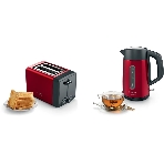 Электрочайник Bosch TWK4P434 красный, 1.7 л, 2400 Вт, скрытый нагревательный элемент, фото10